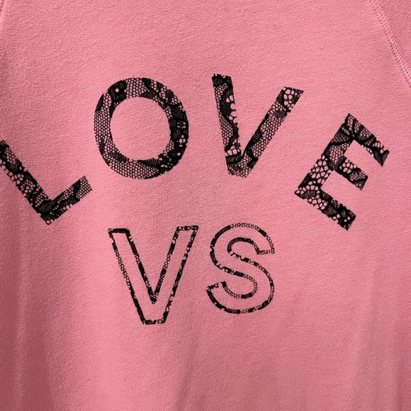 Victoria’s Secret Zip Up Hoodie - Love VS Pink Zip Up Lightweight Jacket sz LG - Picture 6 of 9